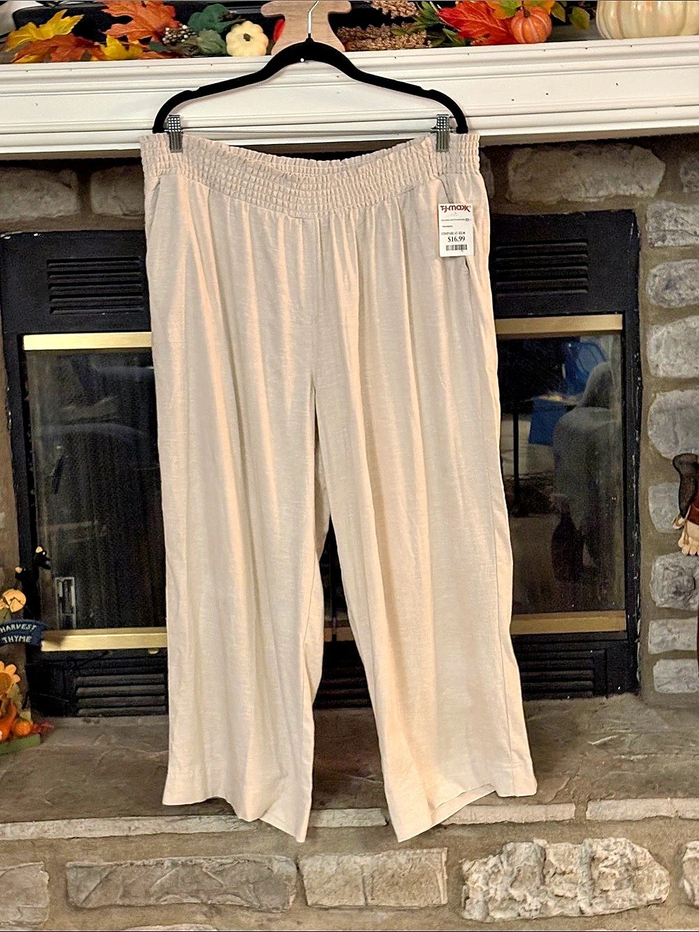 land 'n sea Wide Leg Pants in Beige Size 2X NWT